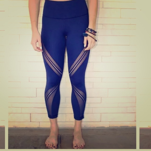 lululemon athletica Pants - Rare Lululemon High Times Metta Mesh Hero Blue